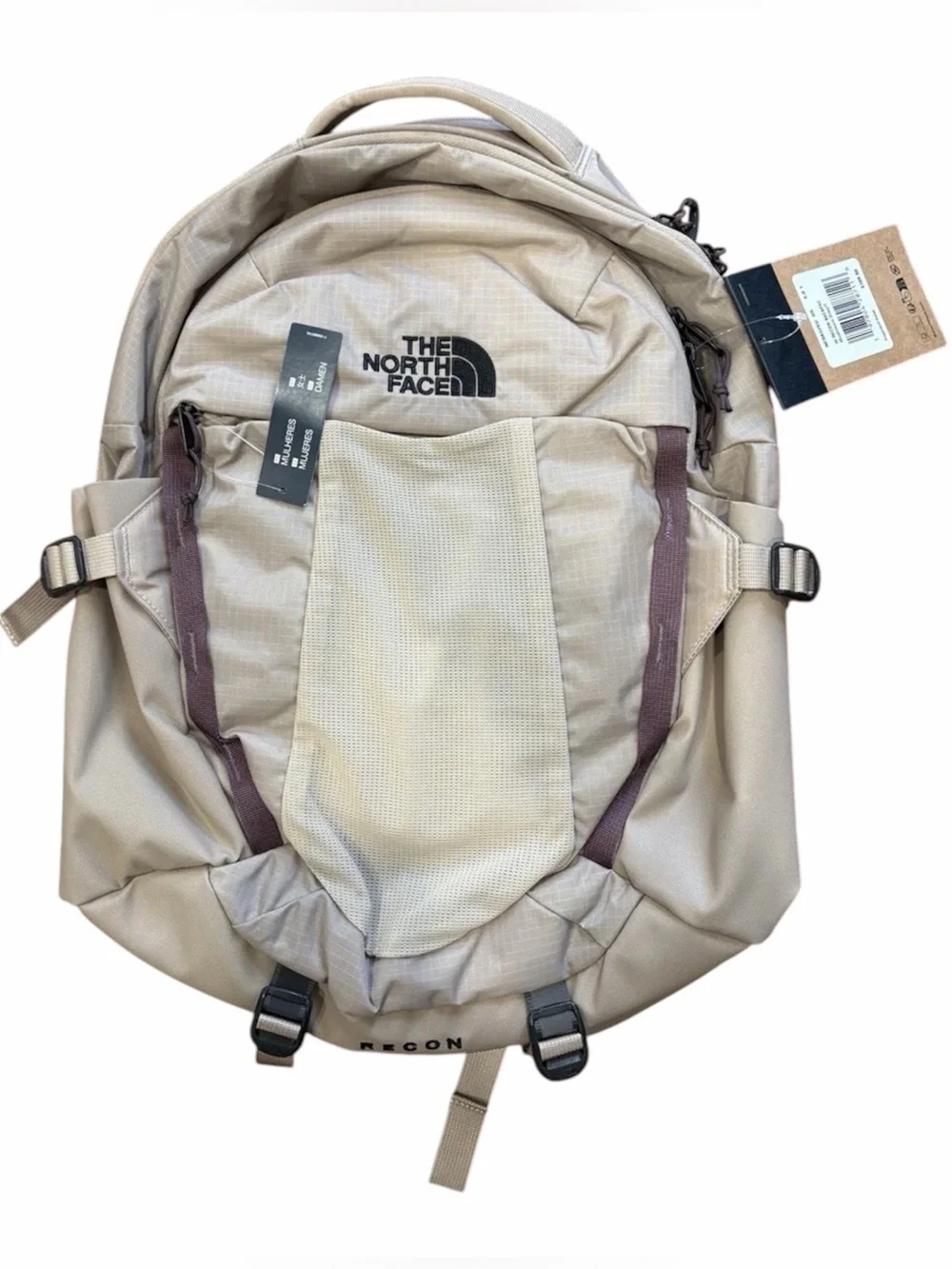 The North Face Recon Women’s 16” Laptop Backpack 30L Mushroom Grey Tawny NWT